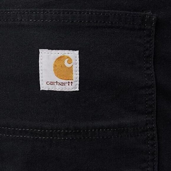 Carhartt Rugged Flex Relaxed Fit Canvas Work Pants 44x32 BN2291-M Black - Picture 2 of 15